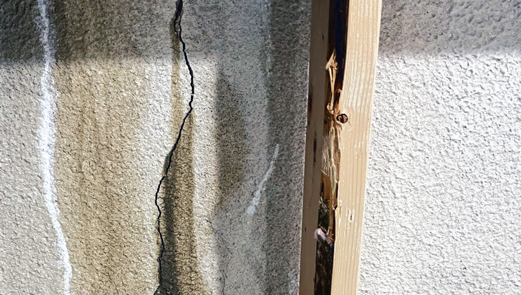 What causes cracks in the Basement?