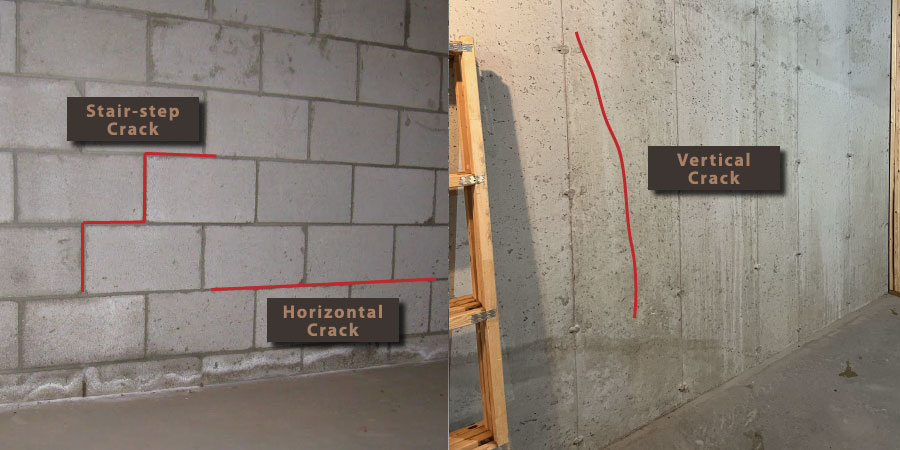 Identifying Vertical, Horizontal and Stair-Step Cracks