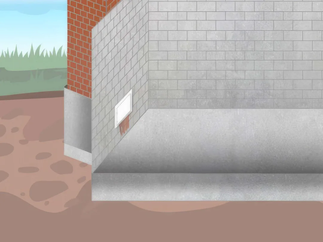Chimney foundation repair and waterproofing on a Southeastern Michigan home